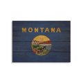 Wile E. Wood 20 x 14 in. Montana State Flag Wood Art FLMT-2014